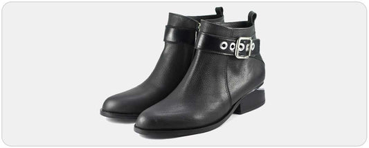 black leather chelsea boots