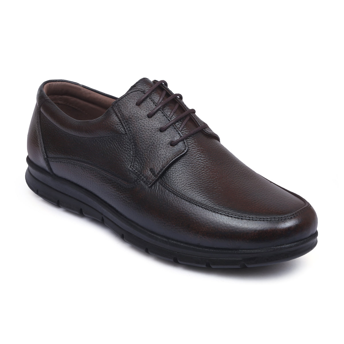 Leather Lace-up Casual Shoes for Men - L 52  Mens Black Casual Shoes –  Zoom Shoes India