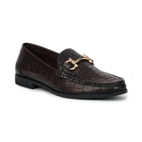 Luxe Textured Loafers - 0840 brown