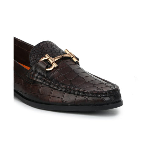 Luxe Textured Loafers - 0840 brown5