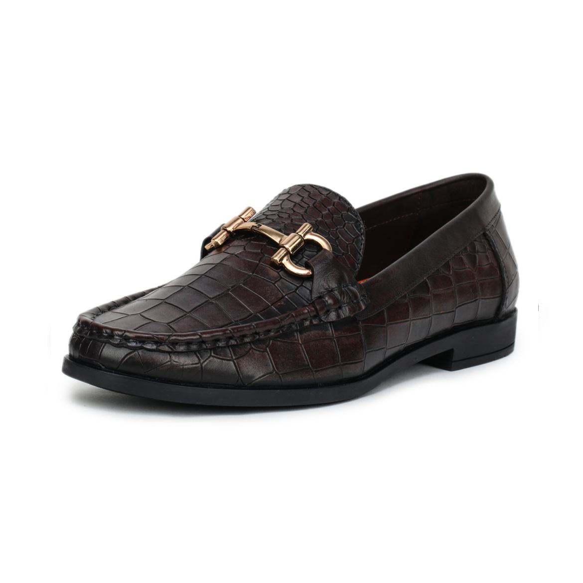 Luxe Textured Loafers - 0840 brown2