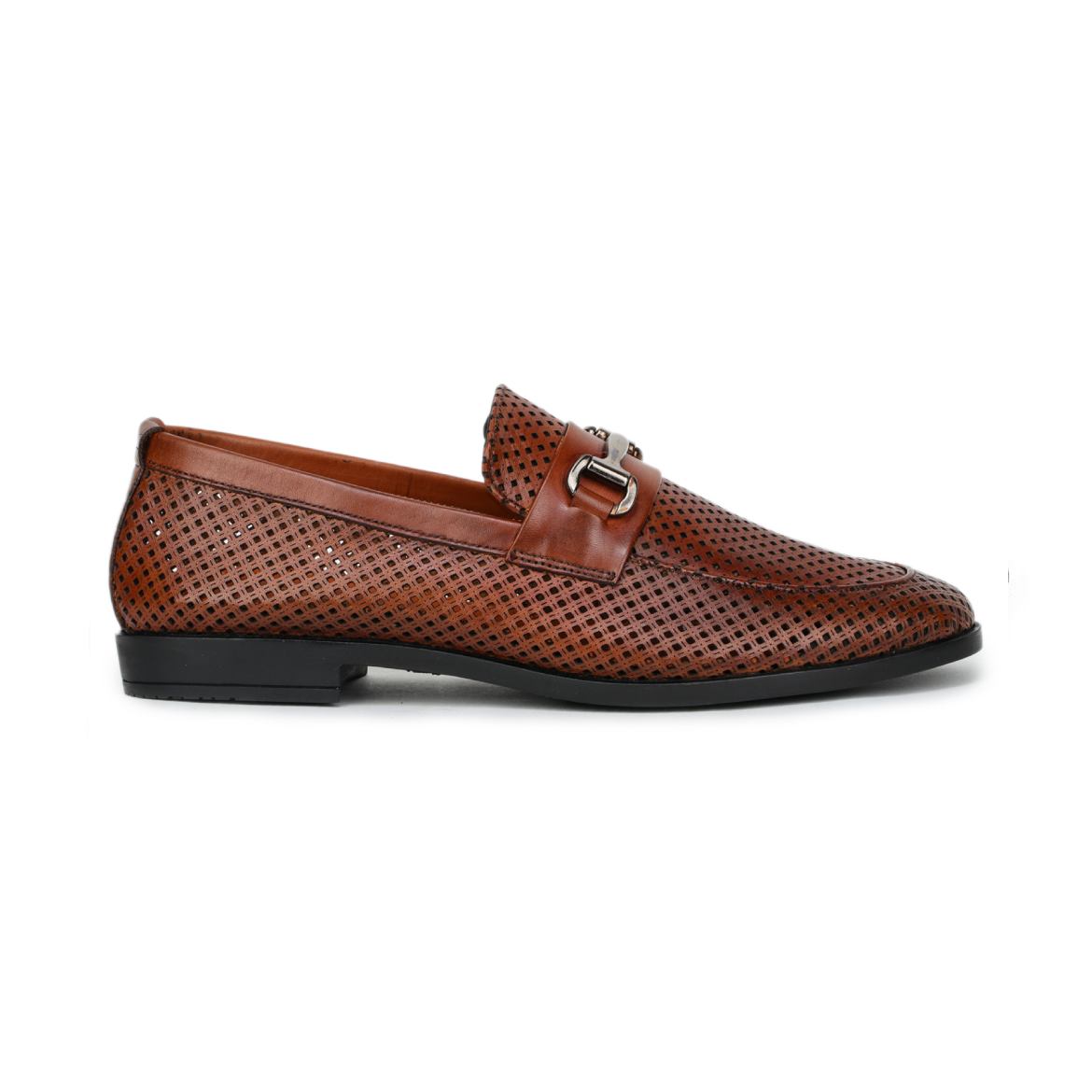 Textured Loafers for Men- 9981_brown4