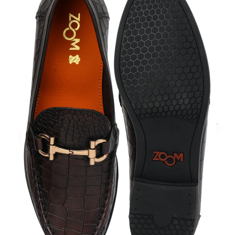 Luxe Textured Loafers - 0840 brown7