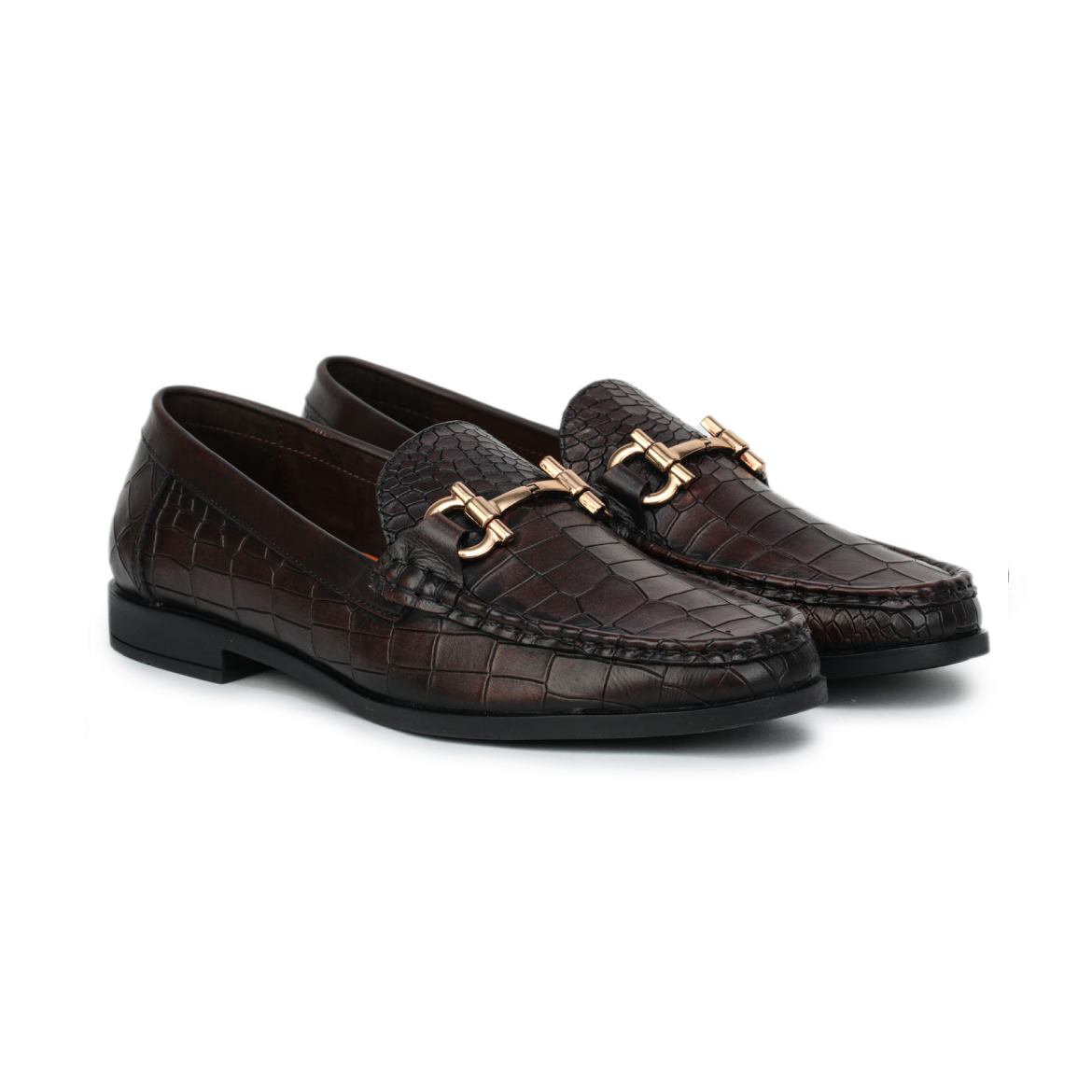 Luxe Textured Loafers - 0840 brown6