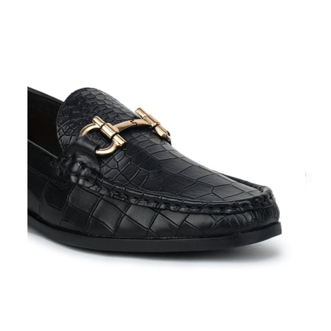 Luxe Textured Loafers - 0840 black6