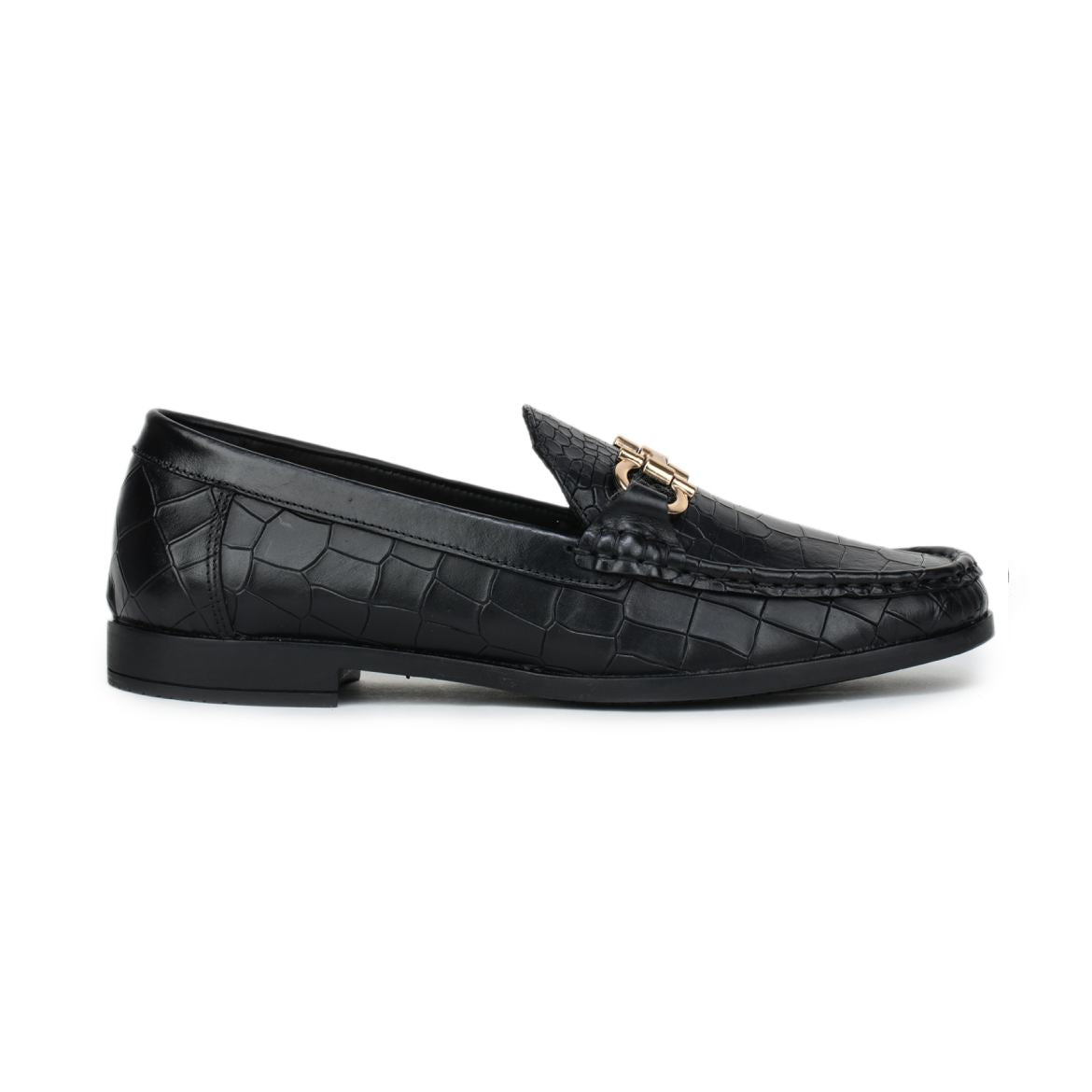 Luxe Textured Loafers - 0840 black5