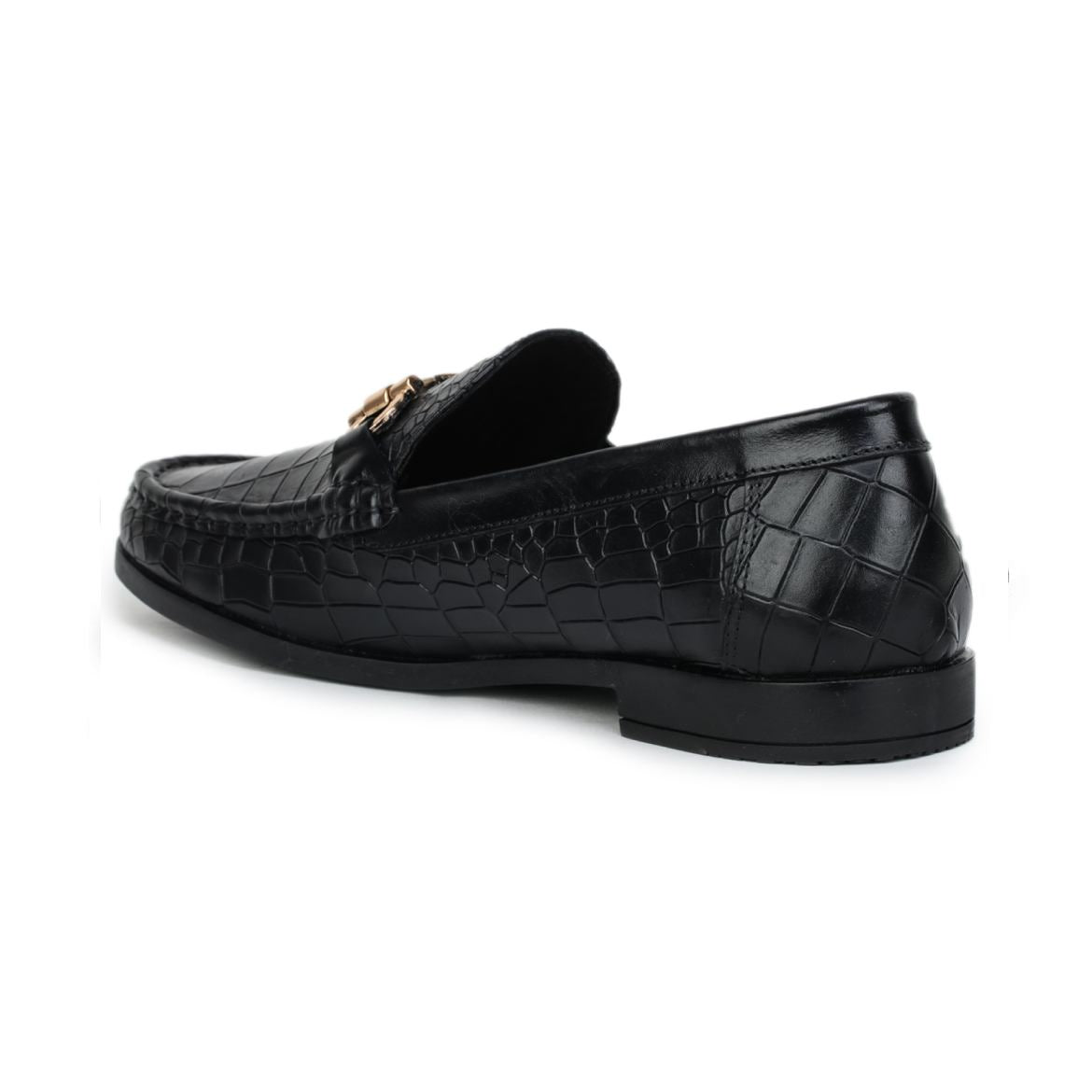 Luxe Textured Loafers - 0840 black4