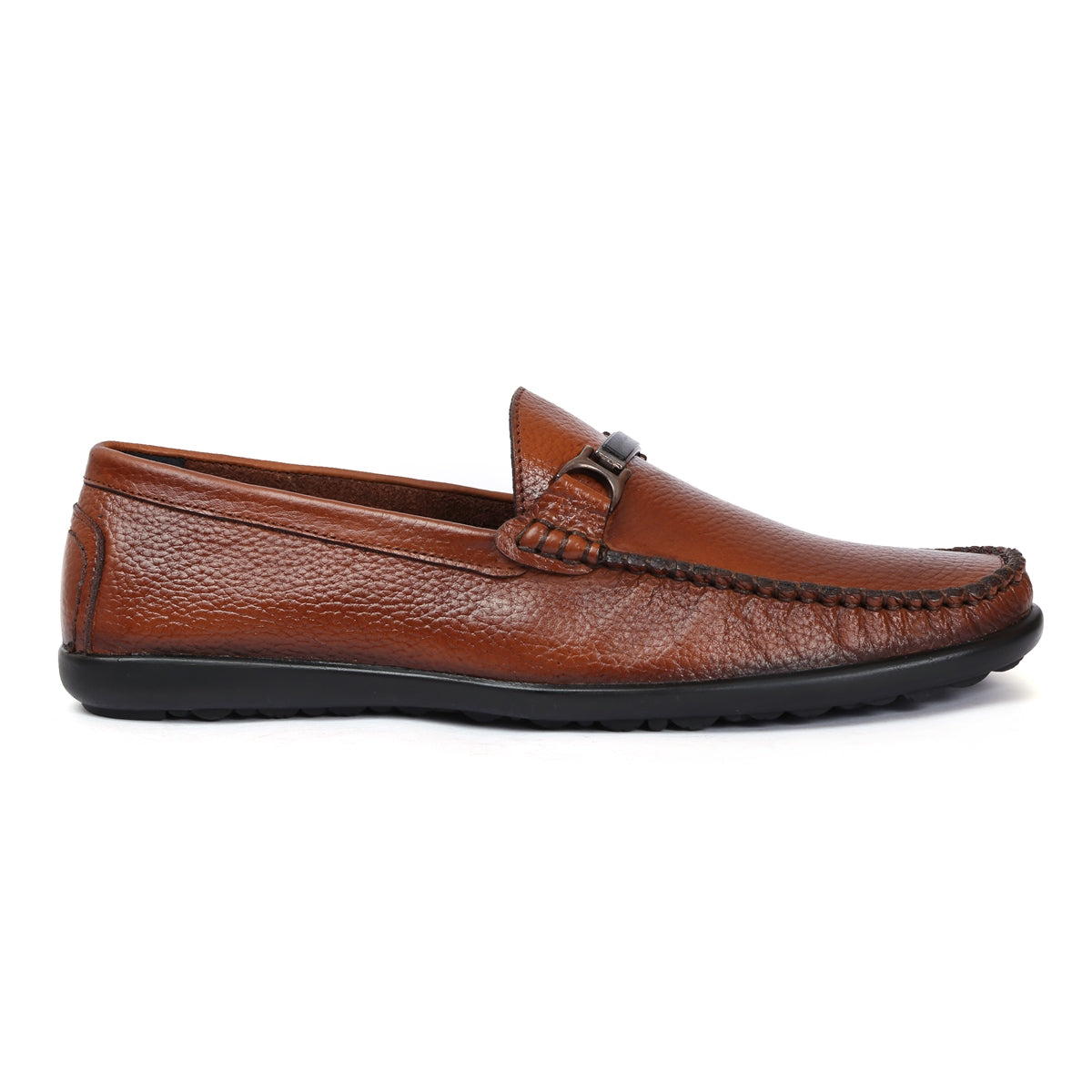 Black Leather Tassel Men Slip-On Formal Shoes