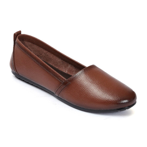 Women Ballerina Flats_brown