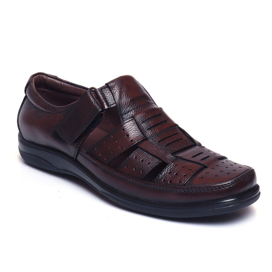 Shop Black Multi Cross Strap Leather Sandals - Fausto