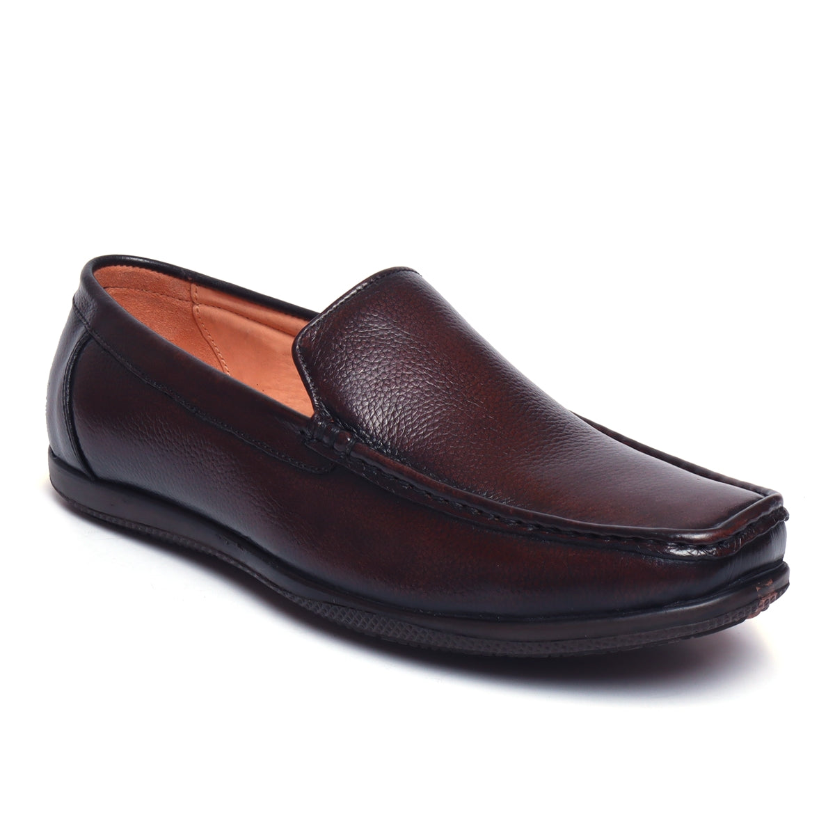 Hitz Men's Tan Leather Slip-On Loafer Shoes – Hitz Shoes Online